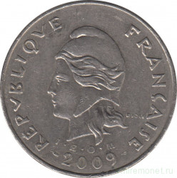 Монета. Новая Каледония. 50 франков 2009 год.