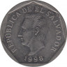 Монета. Сальвадор. 10 сентаво 1998 год. ав.