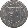 Монета. Маврикий. 1 рупия 1991 год. ав.