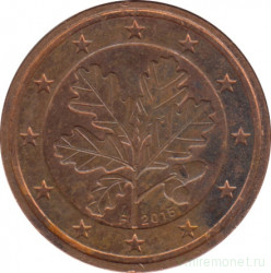 Монета. Германия. 2 цента 2015 год. (F).