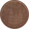 Монета. Испания. 5 центов 2016 год. ав.