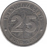 Монета. Зимбабве. 25 центов 2014 год. рев.