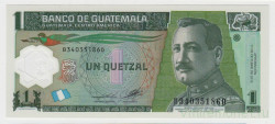 Банкнота. Гватемала. 1 кетцаль 2012 год.
