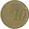 Монета. Португалия. 10 центов 2003 год.
